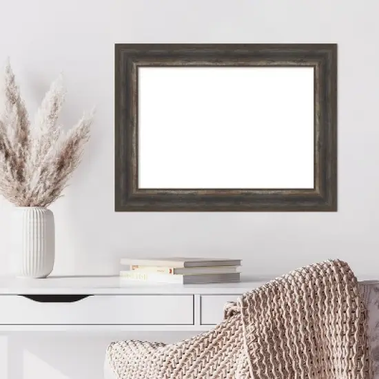 Amanti Art Alta Brown Grey Framed Dry Erase Magnetic Board image {8}