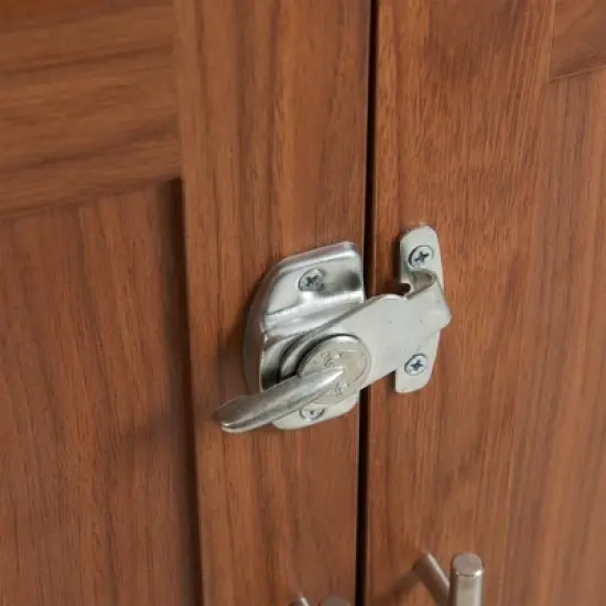 2 in 1 Dog Crate Wooden Dog Kennel Pet Crate House with Padded Seat, Ottoman with Removable Cushion, Walnut - ModernLuxe image {12}