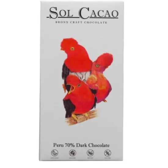 Sol Cacao 70% Peru Dark Chocolate Candy - 1.86oz image {2}