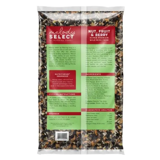 Melody Select 4.5lb Nut, Fruit & Berry Wild Bird Food image {1}