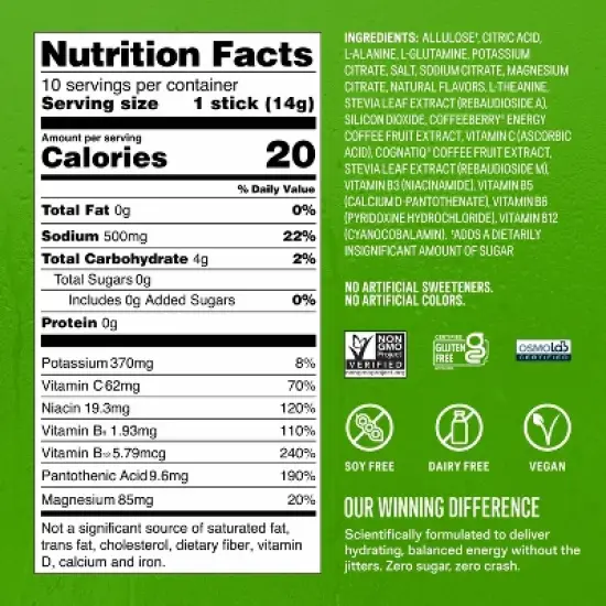 Liquid I.V. Sugar-Free Energy Multiplier Vegan Powder Electrolyte Supplements - Blackberry Lemonade - 4.9oz/10ct image {4}