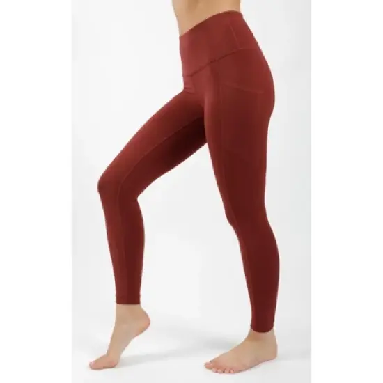 90 Degree by Reflex Womens Interlink High Waist Ankle Legging with Back Curved Yoke image {11}