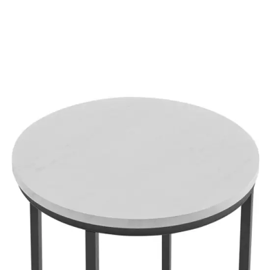 Vivian Glam X Leg Round Side Table - Saracina Home image {4}