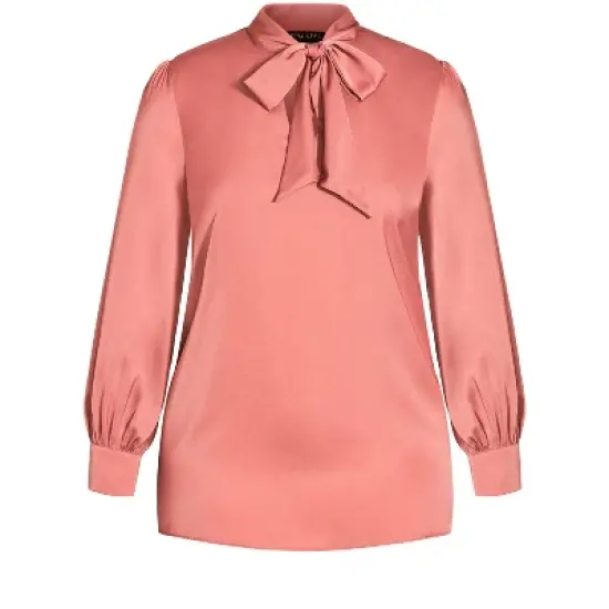 Women's Plus Size In Awe Top - dusty peach | CITY CHIC image {2}