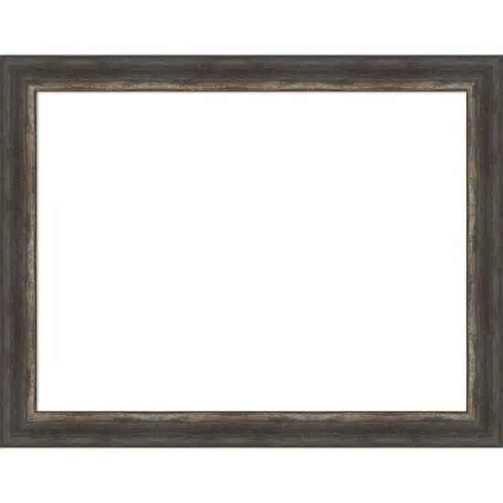Amanti Art Bark Rustic Char Narrow Framed Dry Erase Magnetic Board image {12}