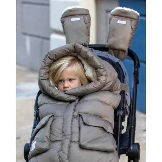 7AM Enfant Stroller Warmmuffts with Zipper - Chestnut image {2}