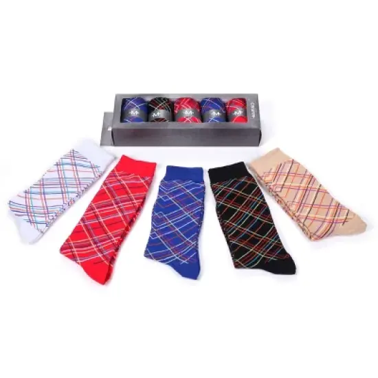 Mio Marino Men's Groovy Designer Dress Socks 5 Pack image {3}