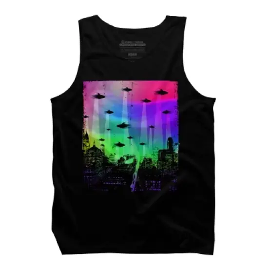 Men's Design By Humans Come To Party By clingcling Tank Top image {4}
