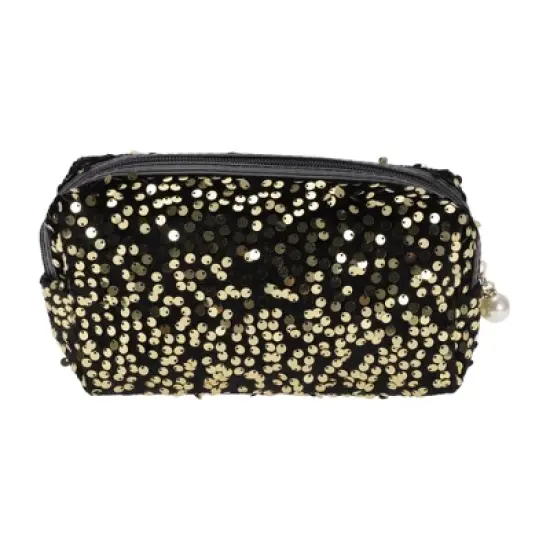 Unique Bargains Women Portable Sequin Makeup Bag 1 Pc image {7}