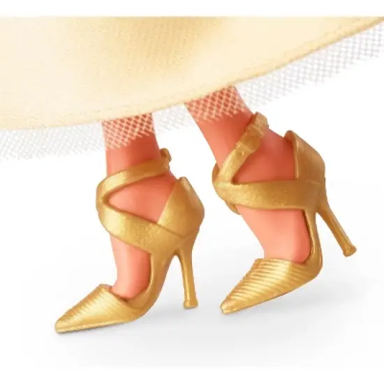 Barbie 13" Signature 2023 Holiday Collector Doll with Golden Gown and Light Brown Hair image {3}