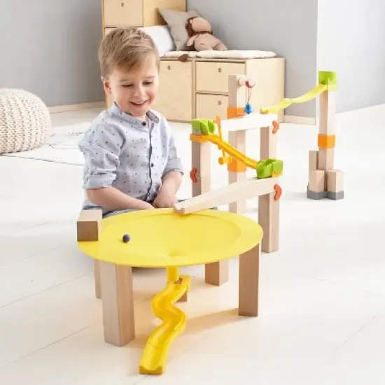 HABA Big Speed Circle - Marble Ball Track Accessory with Wooden Ramp image {8}
