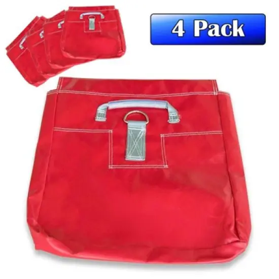 Moose Supply Vinyl Sand Bag, Red, 4 Pack image {1}