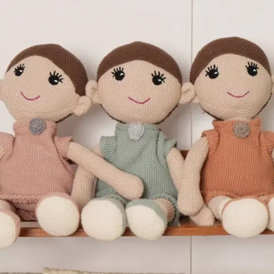 INFURNIC Baby and Toddler Learning Toys Soft Cotton Princess Doll for Imaginative Storytelling, Multicolored, 19"*16"*1" image {2}