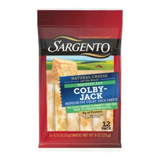 Sargento Reduced Fat Natural Colby-Jack Cheese Sticks - 9oz/12ct image {7}
