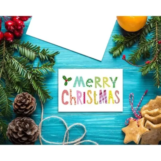 48 Pack of Christmas Winter Holiday Family Greeting Cards - Bright Christmas Saying's Designs - Boxed with White Envelopes Included - 4.5 x 6.25" image {1}