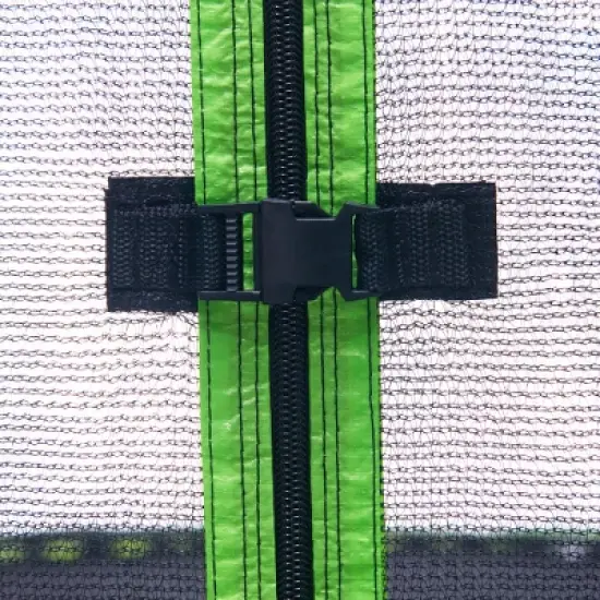 BestParts 16FT Outdoor Trampoline with Slide, Enclosure Net, Ladder, Football Goal & Basketball Board for Kids & Adults image {5}