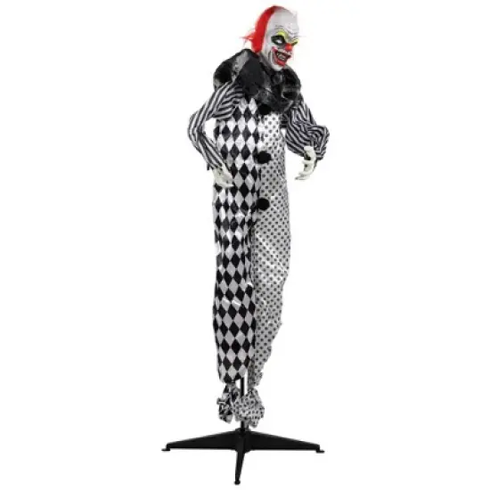 Northlight 5.5' Animated Standing Clown with Glowing Eyes Halloween Decoration image {3}