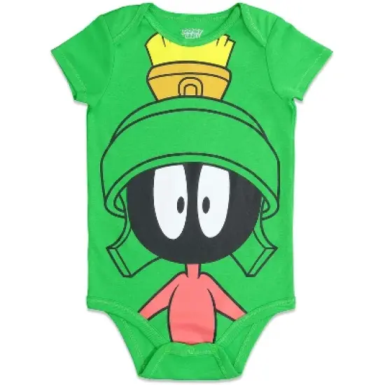 LOONEY TUNES Bugs Bunny Tasmanian Devil Daffy Duck Baby 5 Pack Bodysuits Newborn to Infant image {5}