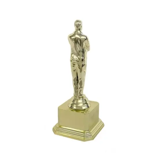 Father's Day Trophy Outstanding Achievement: Best Dad Award Figurine, Gold, 7" Indoor Decorative Object by Paper Riot Co. image {2}