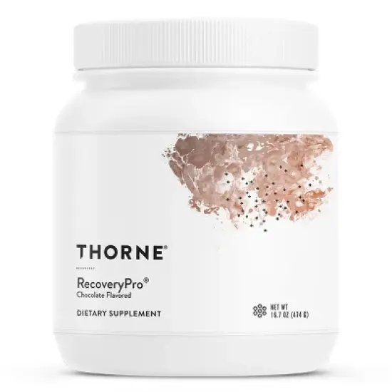 THORNE RecoveryPro - Whey Protein Muscle Recovery Supplement* - NSF Certified for Sport - Chocolate - 12 servings - 16.7 Oz image {7}