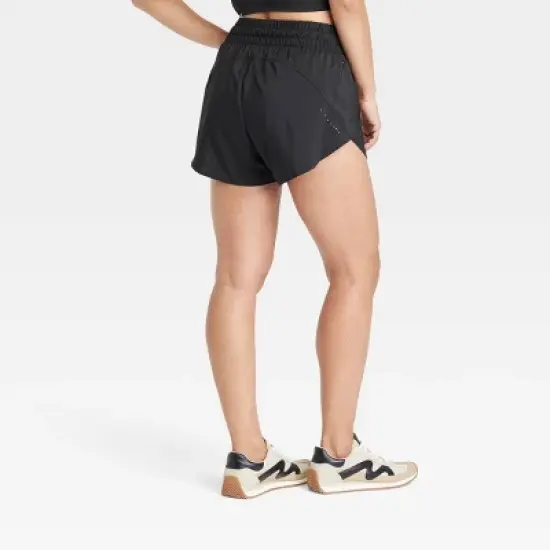 Women's Woven Mid-Rise Run Shorts 3" - All In Motion&trade; image {1}