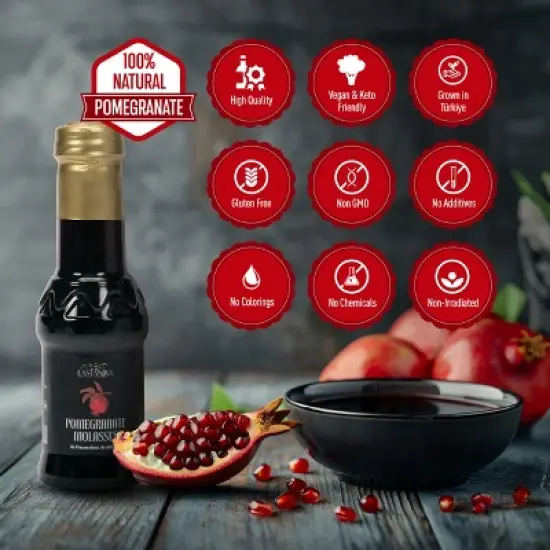 Eastanbul Pomegranate Molasses, Nar Eksisi, Sweet and Sour Sauce, 9.7oz image {6}