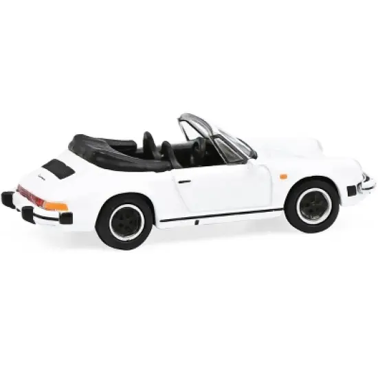 Porsche 911 Carrera 3.2 Cabriolet White 1/87 (HO) Diecast Model Car by Schuco image {2}