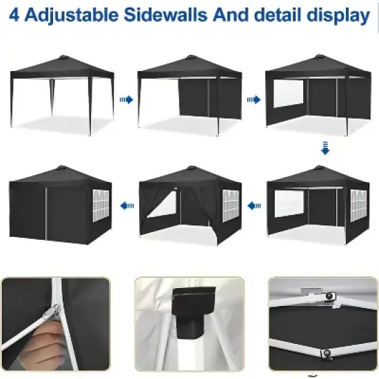 SUGIFT  Pop up Canopy Tent Instant Waterproof Folding Tent image {6}