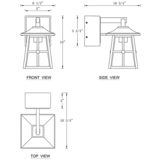 C Cattleya Matte Black Aluminum Outdoor Wall Light with GFCI Outlet image {7}