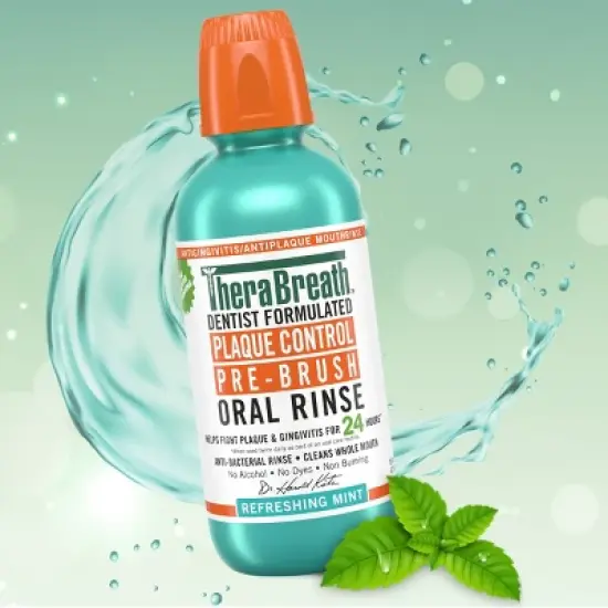 TheraBreath Plaque Control Mouthwash - 16 fl oz image {1}