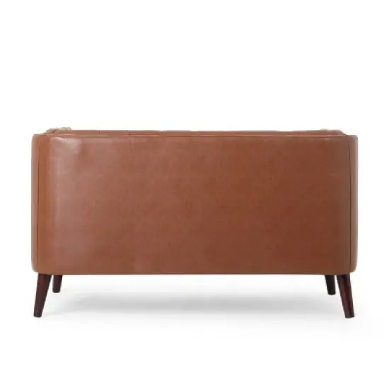 Holasek Contemporary Upholstered Tufted Loveseat - Christopher Knight Home image {5}