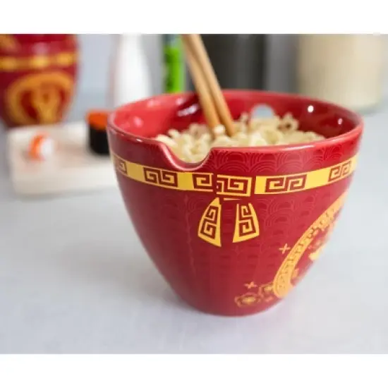 Boom Trenz Year Of The Pig Zodiac 16-Ounce Ramen Bowl and Chopstick Set image {2}