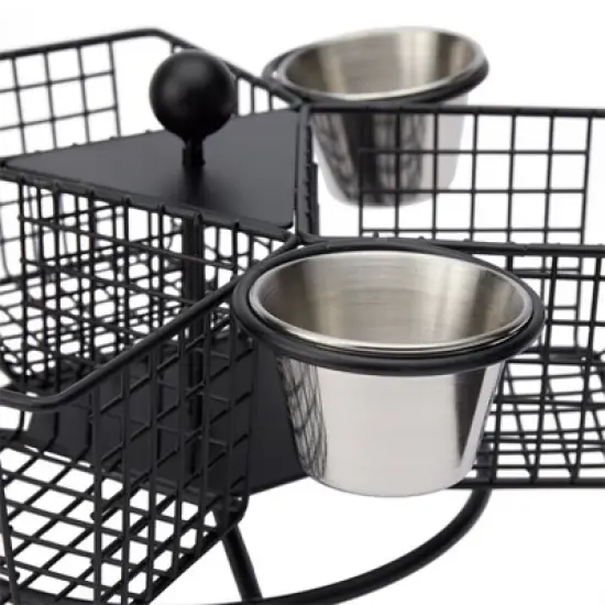 The Lakeside Collection Rotatable Basket with Dipping Cup image {1}