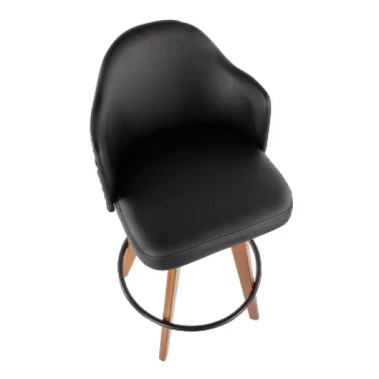 26" Ahoy Mid-Century Modern Counter Height Barstool - LumiSource image {6}