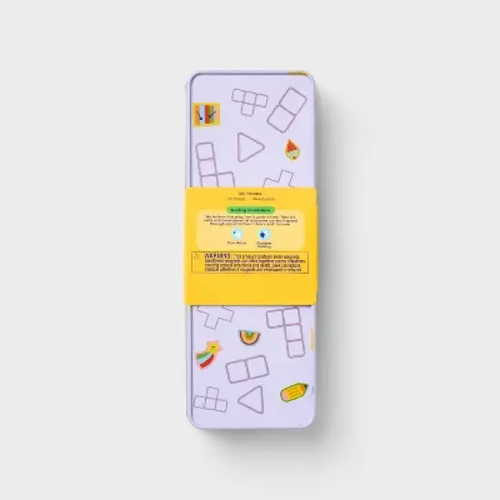 Magnetic Blocks Mini solid Purple Tin - Gigglescape&trade; image {4}