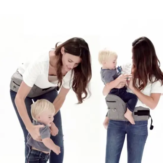 Moby 2-in-1 Baby Carrier + Hip Seat - Gray image {2}