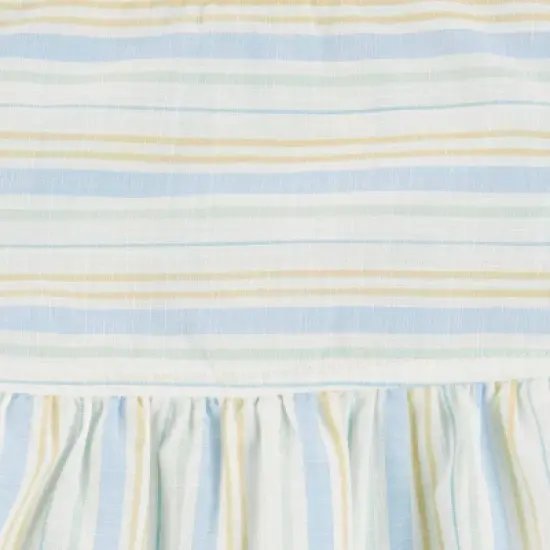 Carter's Just One You&reg; Baby Girls' 3pc Striped Woven Top & Bottom Set with Headband image {1}