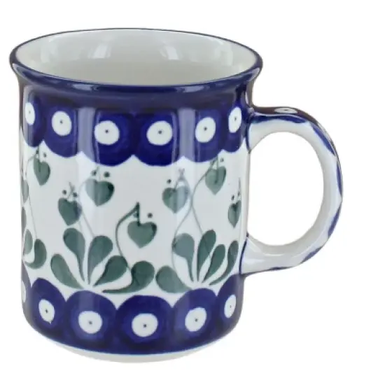 Blue Rose Polish Pottery 236 Ceramika Artystyczna Small Coffee Mug image {2}