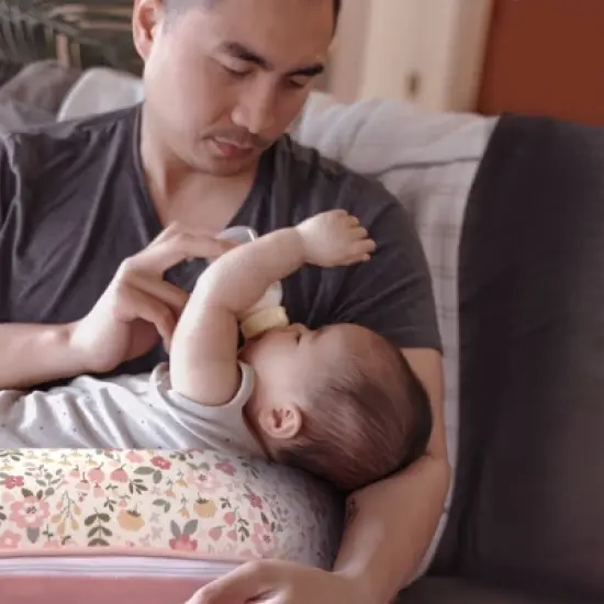 Boppy Organic Original Support Nursing Pillow Cover - Blush Garden image {2}