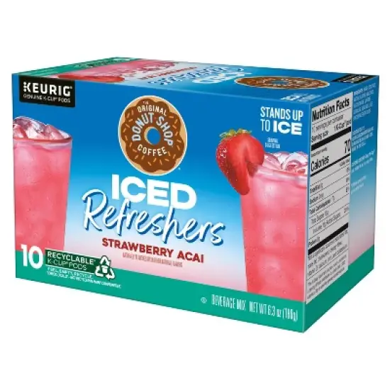 The Original Donut Shop Strawberry Acai Keurig K-Cup Iced Refresher Pods image {14}