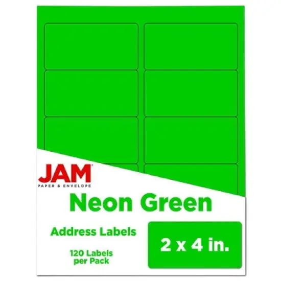 JAM Paper Mailing Labels 2" x 4" 120ct image {12}