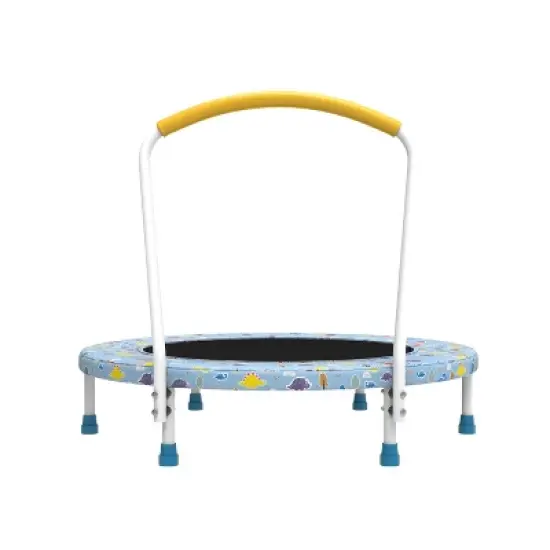 36inch Mini Trampoline for Kids Ages 1-6 Indoor Outdoor Trampoline with Handle Fun for Kids image {4}