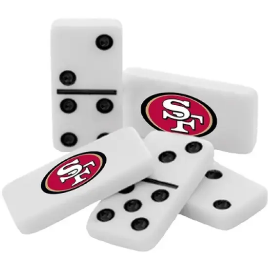 MasterPieces Officially Licensed NFL San Francisco 49ers 28 Piece Dominoes Game for Adults image {2}