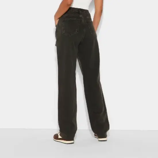 Women's Mid-Rise Straight Curvy Jeans - Wild Fable&trade; image {2}
