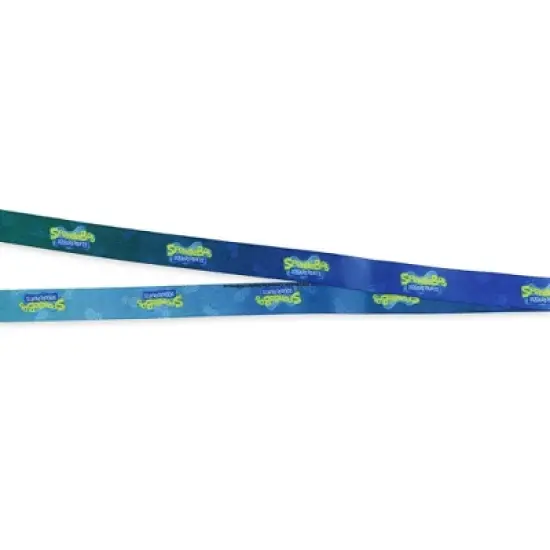 Nickelodeon SpongeBob SquarePants Lanyard With Badge Breakaway ID Holder and 2" Pineapple Rubber Charm Multicolored image {3}