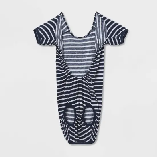 Striped Dog and Cat Matching Family Pajamas - Navy image {2}
