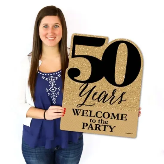 Big Dot of Happiness We Still Do - 50th Wedding Anniversary - Party Decorations - Anniversary Party Welcome Yard Sign image {5}