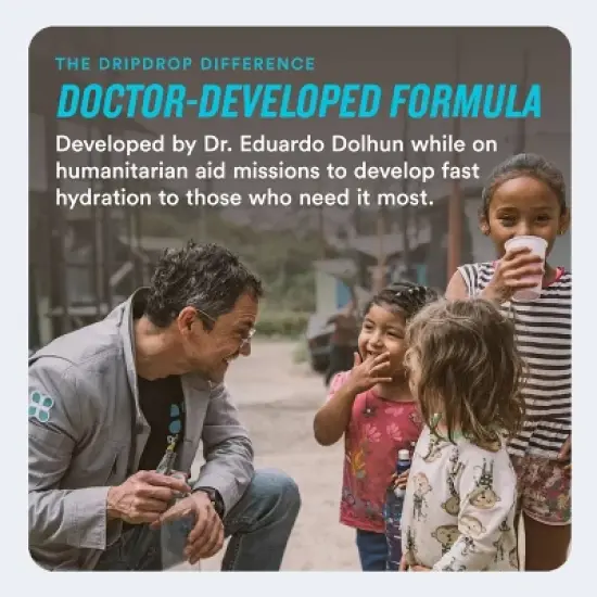 DripDrop Hydration Powder Vegan Electrolyte Supplements - Juicy Variety - Fruit Punch, Grape, Strawberry Lemonade, Cherry - 0.35oz/12ct image {5}