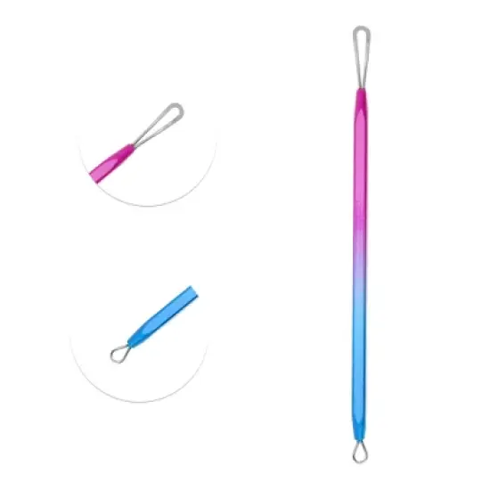 Unique Bargains Professional Gradient Pimple Extractor Blue Purple 1 Pc image {2}