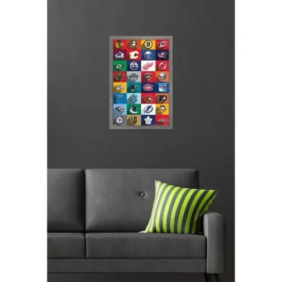 Trends International NHL League - Logos 25 Framed Wall Poster Prints image {5}